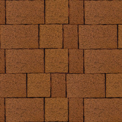 Тротуарная плитка Старый город, Оранжевый, native