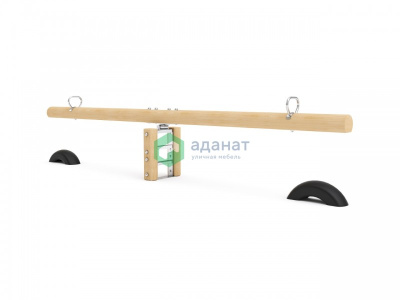 Качалка балансир 4000х500х855мм Древесина: лиственница. Покрытие: светлый дуб.