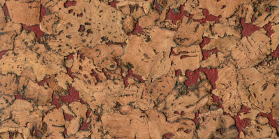 Пробковое настенное покрытие Wall Design Monte Red 600х300х3 мм 