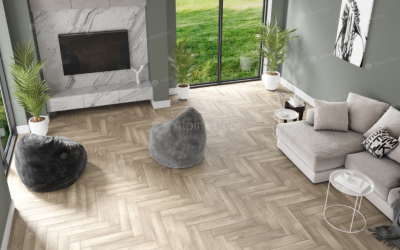 Каменно-полимерная плитка ЕСО 13-5 Дуб Натуральный Отбеленный 600×125×4mm, 43 класс