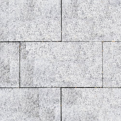 Тротуарная плитка Парк Плейс, белый, бассировка 