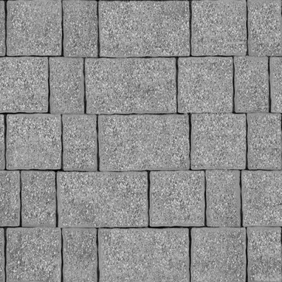 Тротуарная плитка Старый город, Серый, бассировка