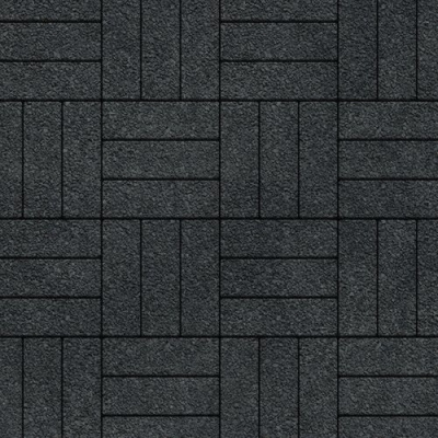 Тротуарная плитка Паркет черный, native 