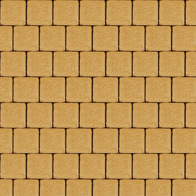 Тротуарная плитка Квадрат малый, желтый, бассировка 