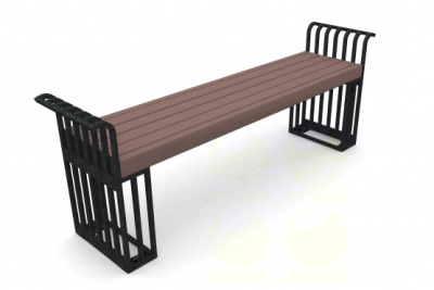 Скамья уличная парковая C24 1700x415x645 мм