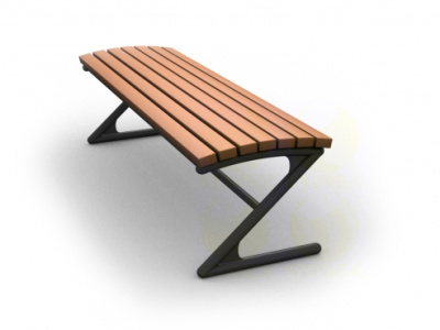 Скамья парковая уличная C104 1480x450x450 мм