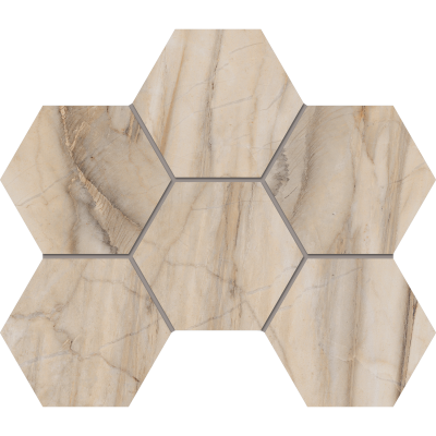 Мозаика BERNINI BR01 Hexagon 250x285 мм Полир.