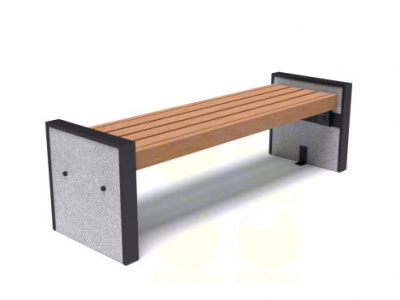 Скамья уличная парковая С701 1620х500х500 мм