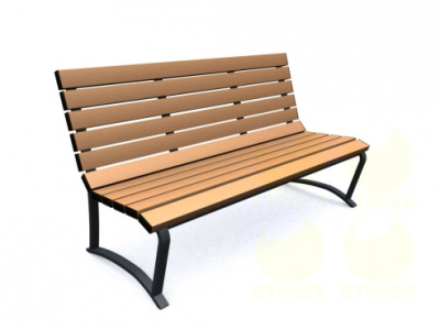 Диван городской уличный D111 серия "Мегаполис" 1480x650x840 мм