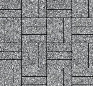 Тротуарная плитка Паркет серый, native 