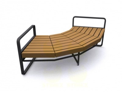 Скамья уличная парковая C307 1900x850x650 мм