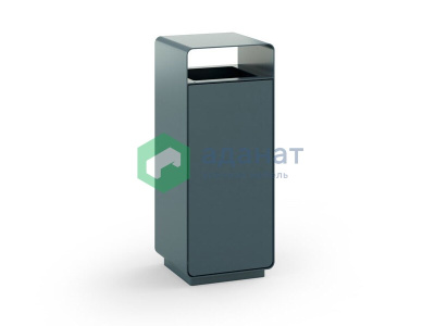 Урна «Город» металл 400х400х1000 мм