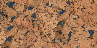 Пробковое настенное покрытие Wall Design Monte Blue 600х300х3 мм 