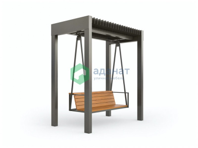Качели Пегас 2300х1400х2704мм Металл: сталь, порошковая окраска Древесина: сосна. Покрытие: светлы