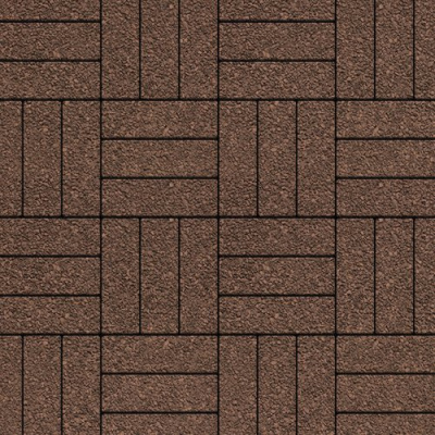 Тротуарная плитка Паркет коричневый, native 