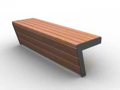 Скамья уличная парковая C650 1510x450x450 мм