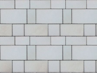 Тротуарная плитка Инсбрук Тироль, Белый, гладкая 