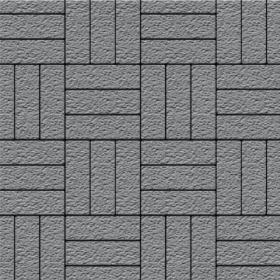 Тротуарная плитка Паркет серый, бассировка 