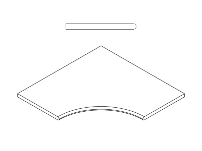 РОК БОРT.60X60 С ВЫЕМКОЙ УГЛ.ЗАКР.30