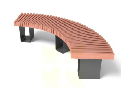 Скамья уличная парковая C757M1 2200х830х440 мм