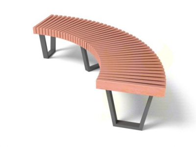 Скамья уличная парковая C757 2200х830х440 мм