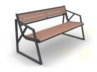 Диван городской уличный D260 1580x675x835 мм