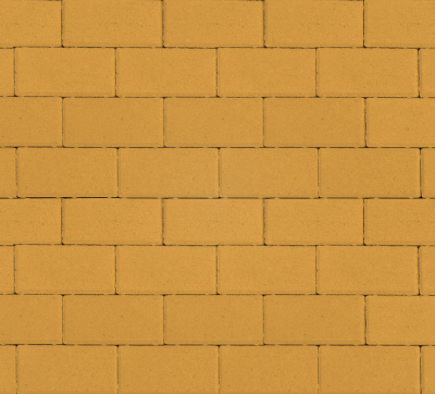 Тротуарная плитка Прямоугольник Лайн Желтый, гладкая