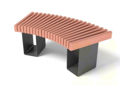 Скамья уличная парковая C758M1 1160x610x440 мм