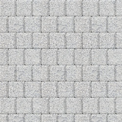 Тротуарная плитка Квадрат малый, белый, native 