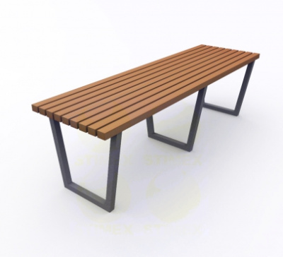 Скамья уличная парковая C604 1480x440x455 мм