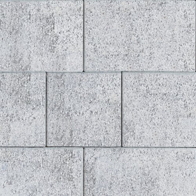 Тротуарная плитка Инсбрук Ланс, Белый, бассировка 