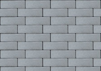 Тротуарная плитка Паркет серый, гладкая 