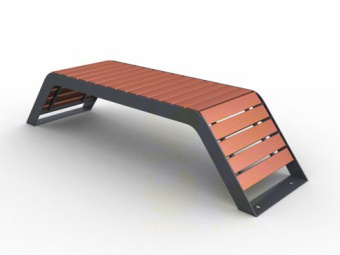 Скамья уличная парковая C651 2000x550x450 мм