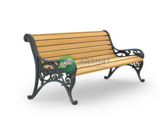 Скамейка чугунная «Балет» 1800х750х780мм