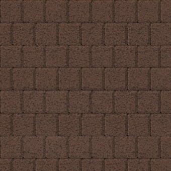 Тротуарная плитка Квадрат малый, коричневый, native 