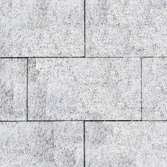 Тротуарная плитка Парк Плейс, белый, бассировка 