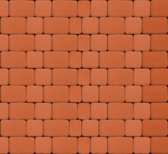 Тротуарная плитка Инсбрук Альт, Оранжевый, гладкая