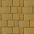 Тротуарная плитка Старый город, Желтый, гладкая