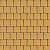 Тротуарная плитка Квадрат малый, желтый, бассировка 