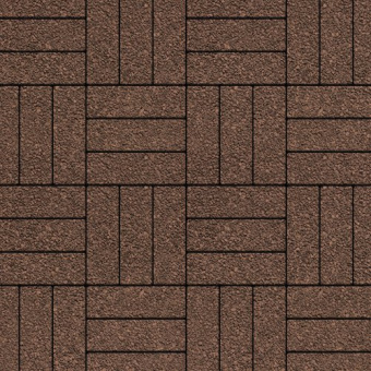 Тротуарная плитка Паркет коричневый, native 