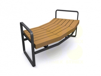 Скамья уличная парковая C308 1700x750x650 мм