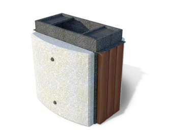Урна для мусора уличная U9B 650x500x770 мм архитектурный бетон