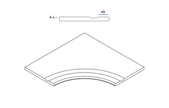 ОРОБИКО БОРT.60X60 С ВЫЕМКОЙ УГЛ.ЗАКР.30