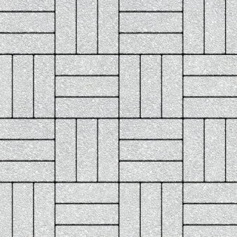 Тротуарная плитка Паркет белый, native 