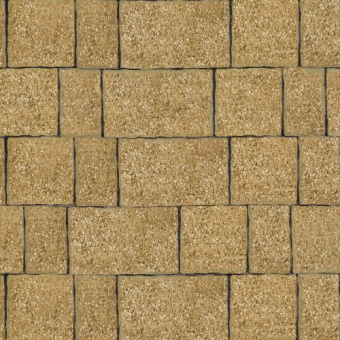 Тротуарная плитка Старый город, Желтый, бассировка