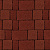 Тротуарная плитка Старый город, Красный, native