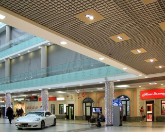 Потолок Рейка Grigliato-E 100x100 h40 b10 A911 RUS06 черный