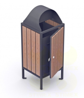 Урна металлическая для мусора уличная U1M7 400x360x955 мм