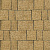 Тротуарная плитка Старый город, Желтый, бассировка