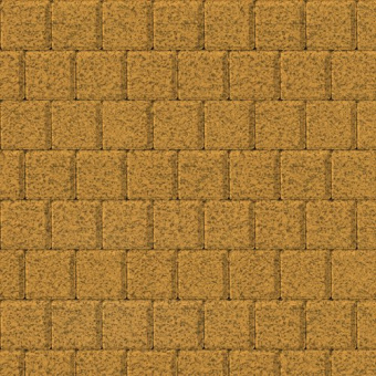 Тротуарная плитка Квадрат малый, желтый, native 